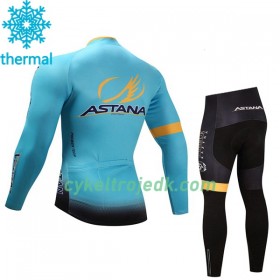 Cykeltøj Langærmet Vinter + Cykelbuks Lang Børn 2017 Astana Pro Team N001